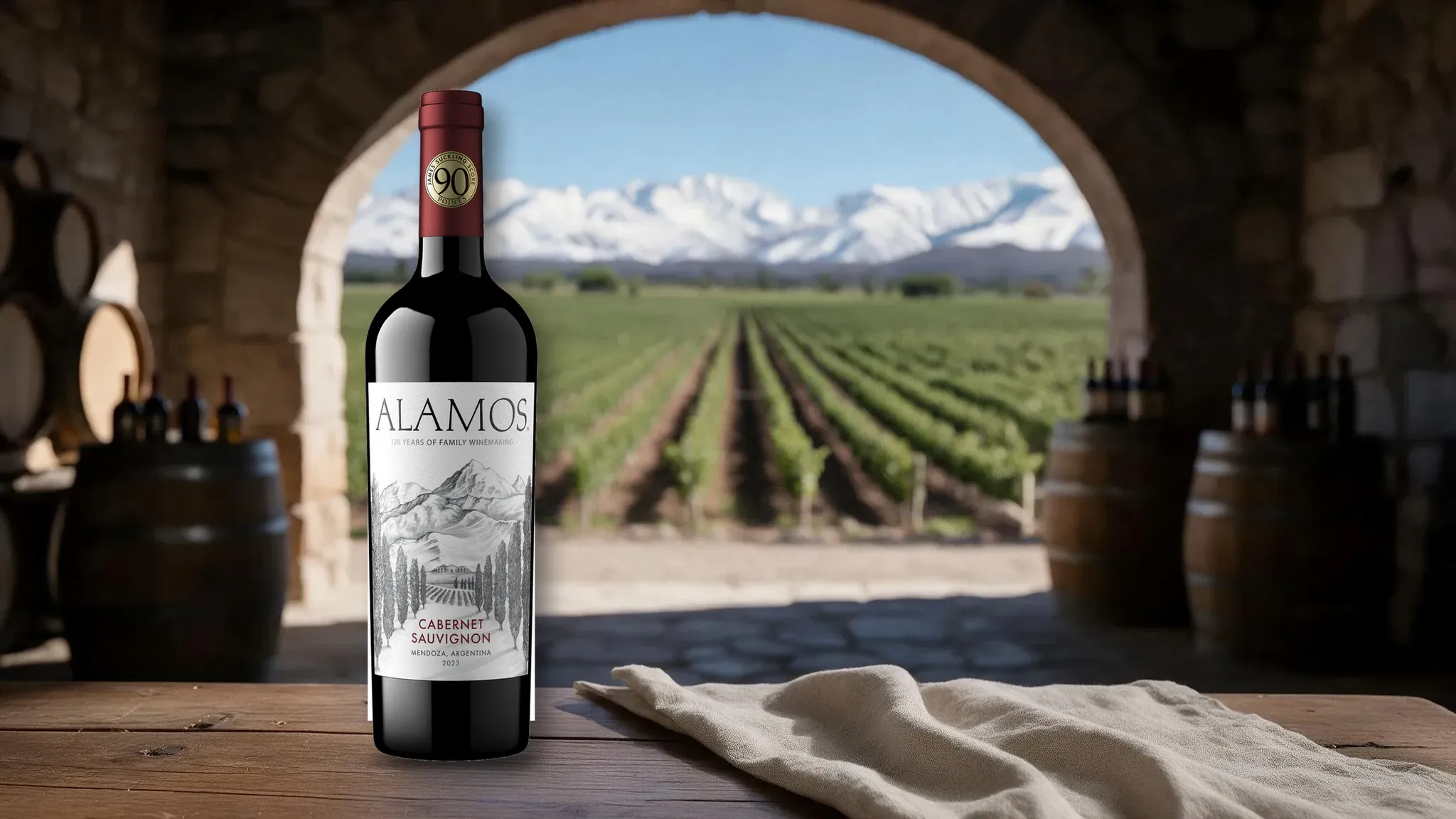 Butelka wina Alamos Cabernet Sauvignon