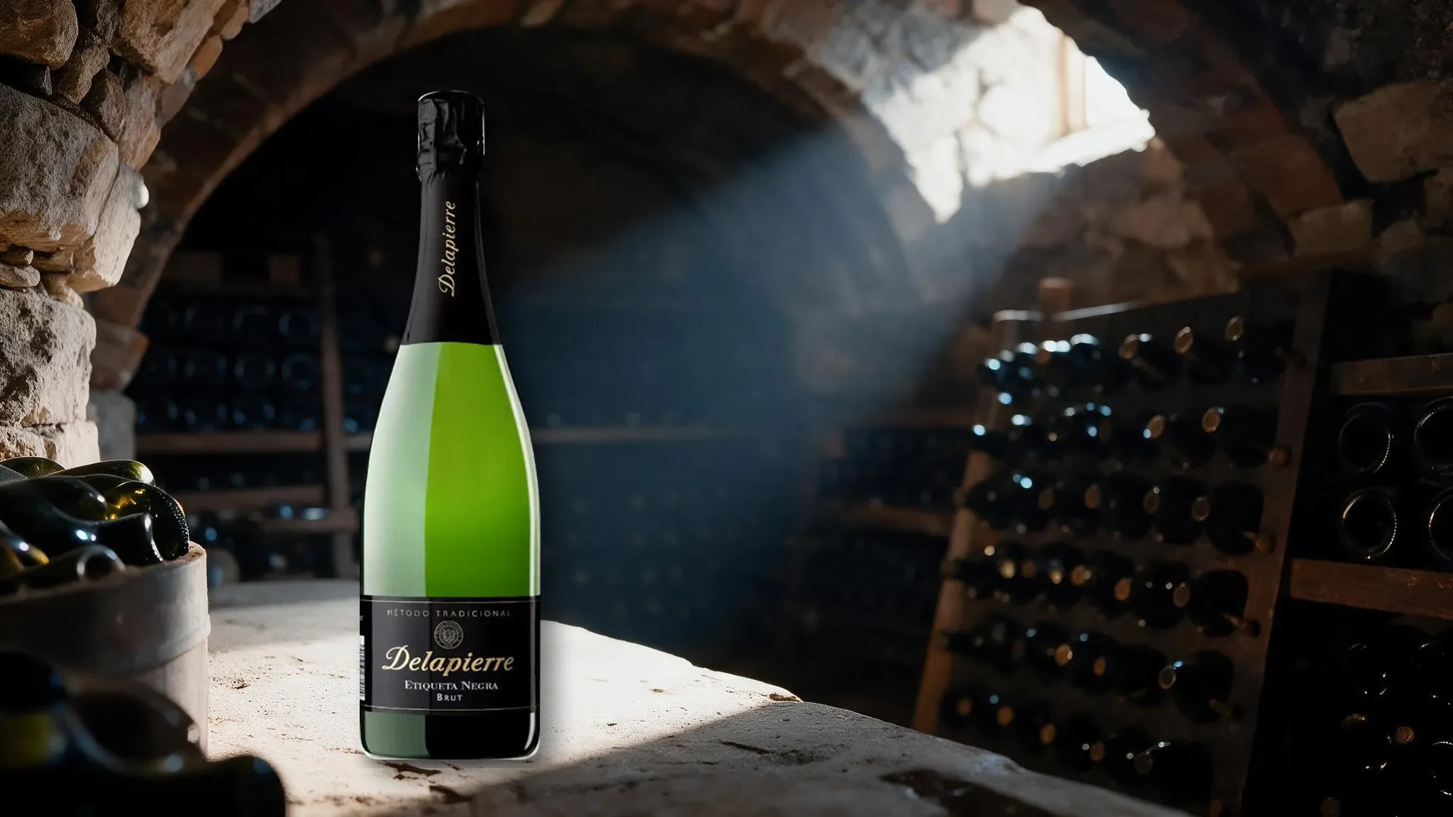 Butelka wina Cava Delapierre Etiqueta Negra Brut