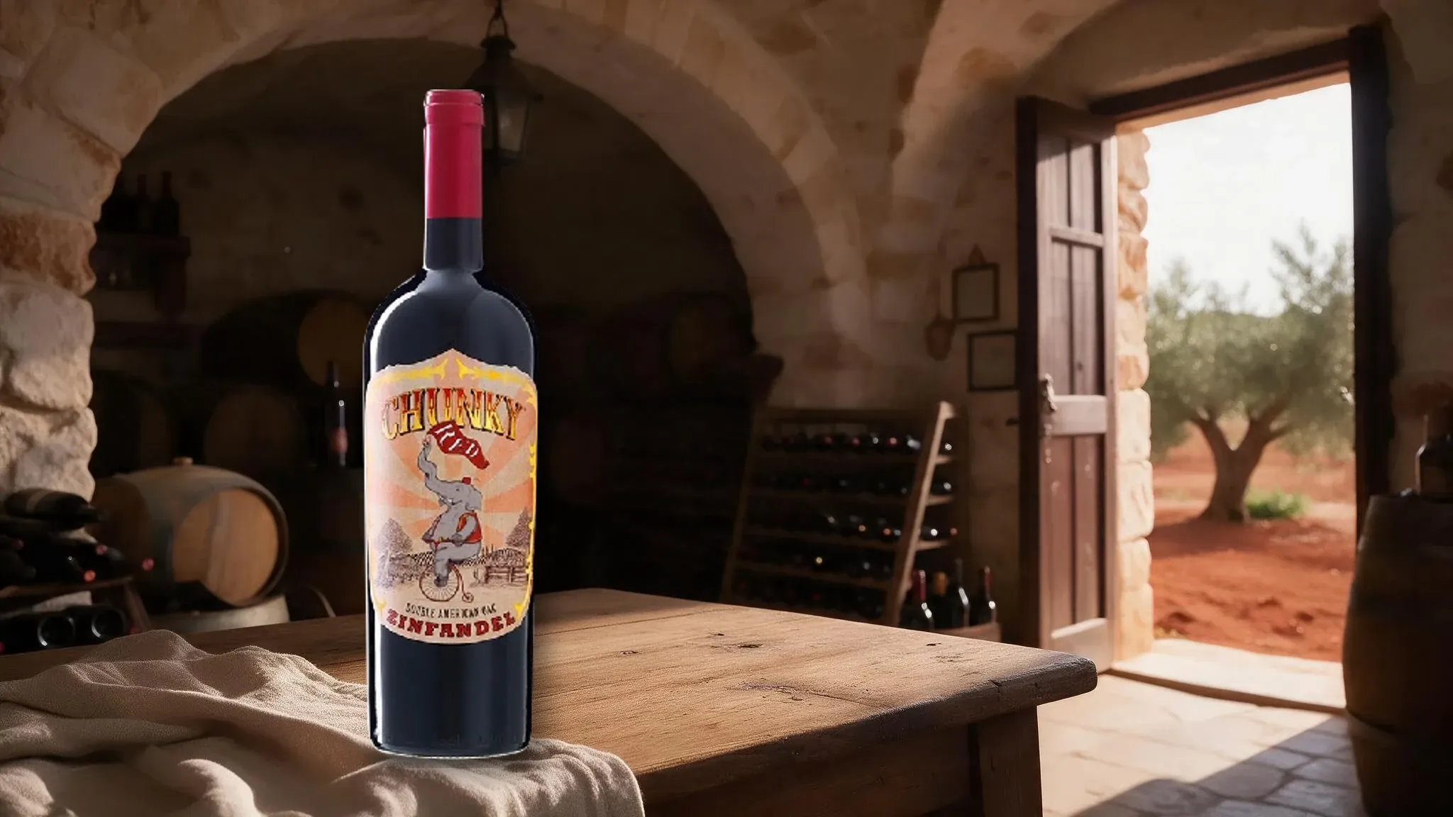 Butelka wina Chunky Red Zinfandel