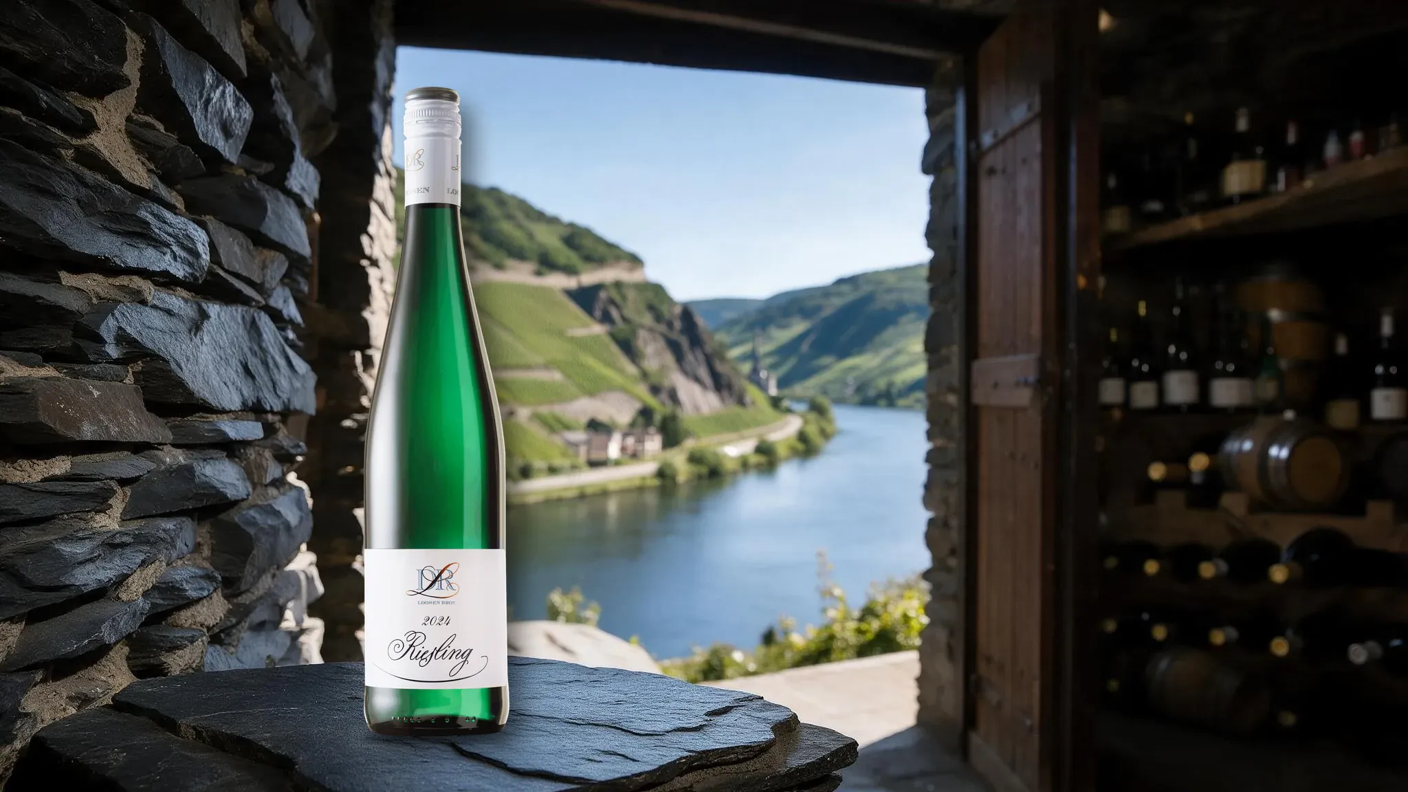 Butelka wina Dr. Loosen Riesling