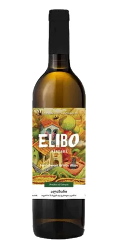 Butelka wina Elibo Alazani Valley White Semi-Sweet