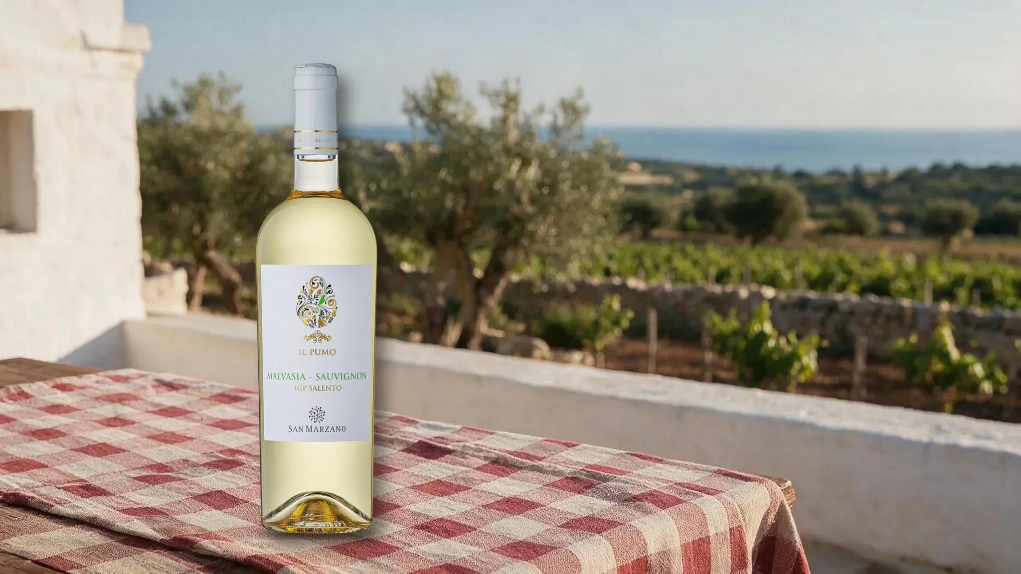 Butelka wina San Marzano Il Pumo Malvasia–Sauvignon