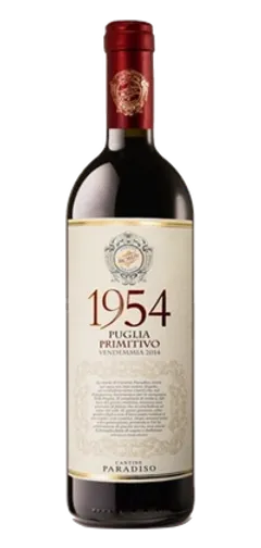 Butelka wina Cantine Paradiso Primitivo 1954