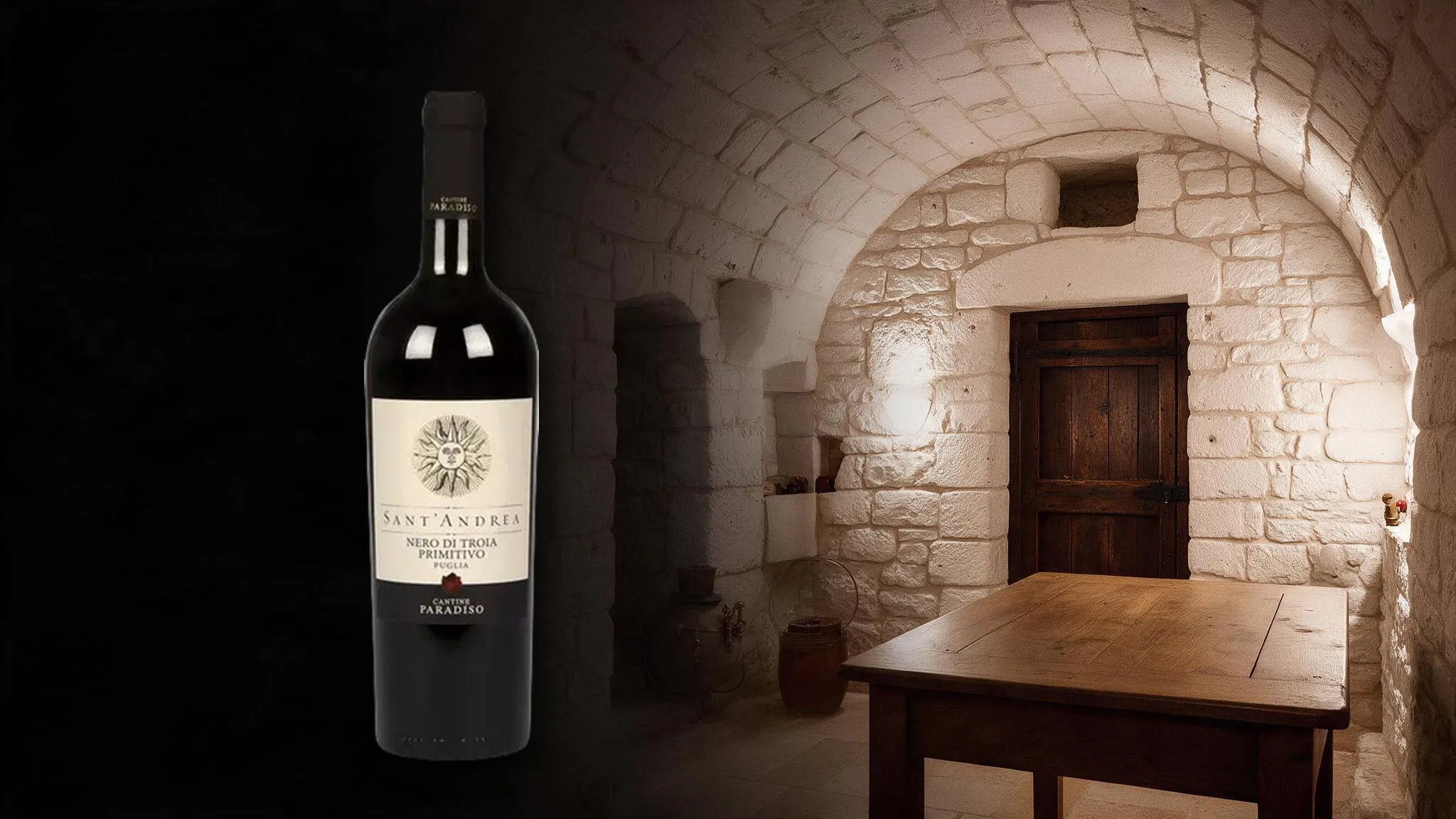Butelka wina Cantine Paradiso Sant'Andrea Nero di Troia Primitivo