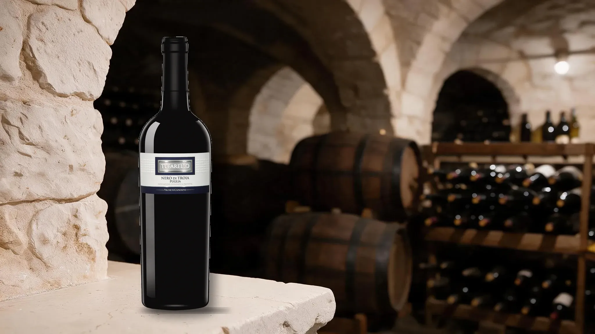 Butelka wina Tufarello Nero di Troia