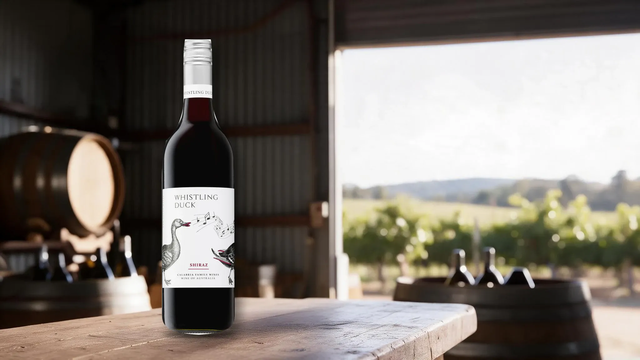 Butelka wina Whistling Duck Shiraz